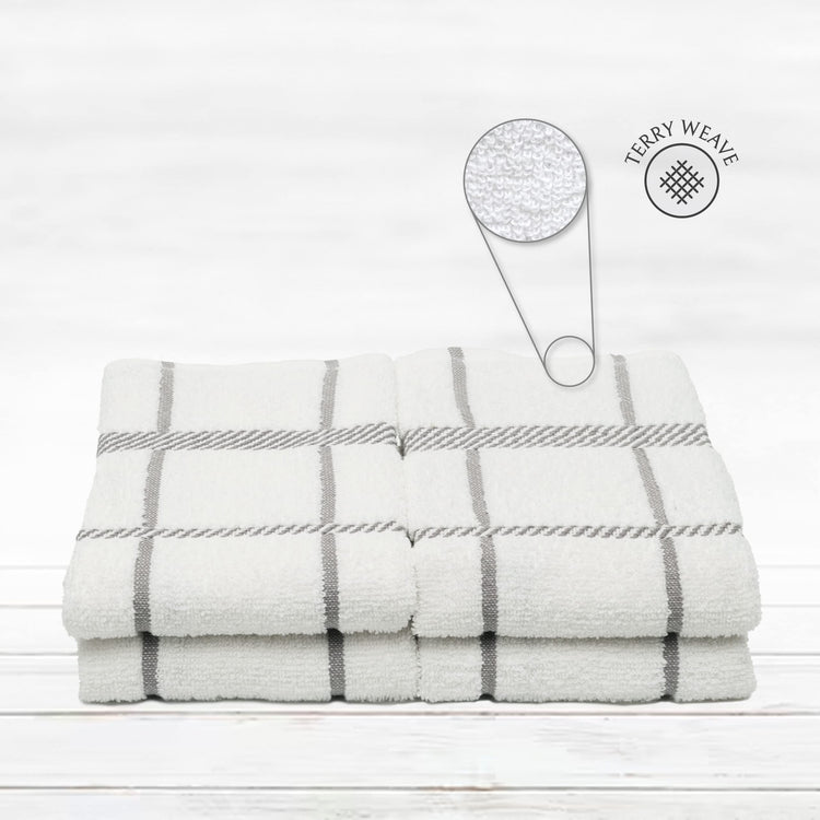 100% Cotton Terry Dish Towels (4 Count)