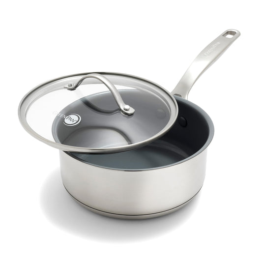 Stainless Steel Treviso 2.1QT Saucepan with Lid