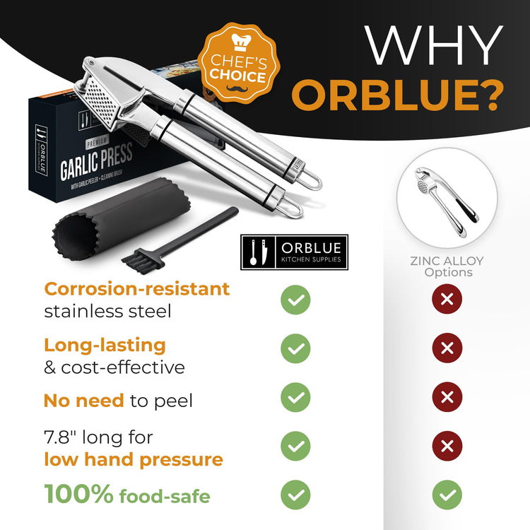 Garlic Press Stainless Steel