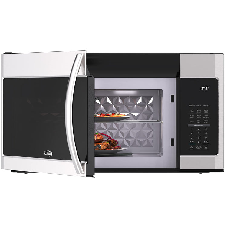 1.9 Cu. Ft. Over the Range Microwave Oven with Oven Lamp and 300CFM Recirculation Vent Hood Function