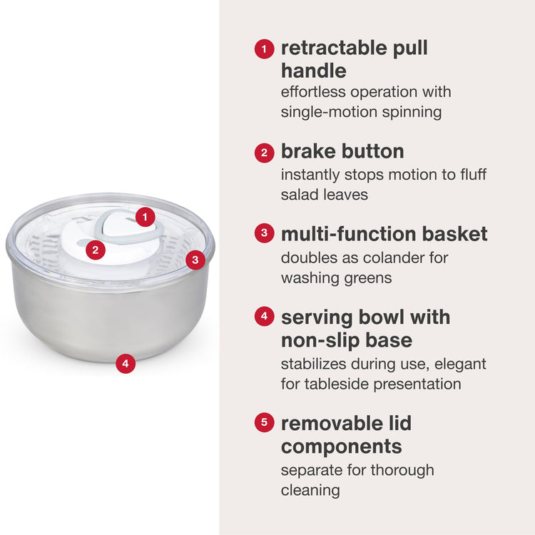 Easy Spin 2 AquaVent Large Salad Spinner