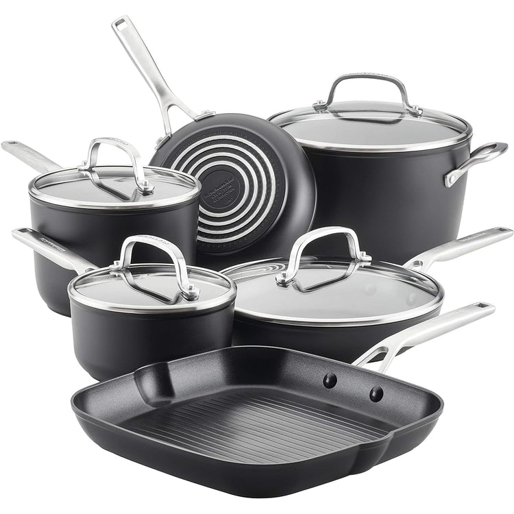 Hard Anodized Induction Nonstick Cookware Pots and Pans Set