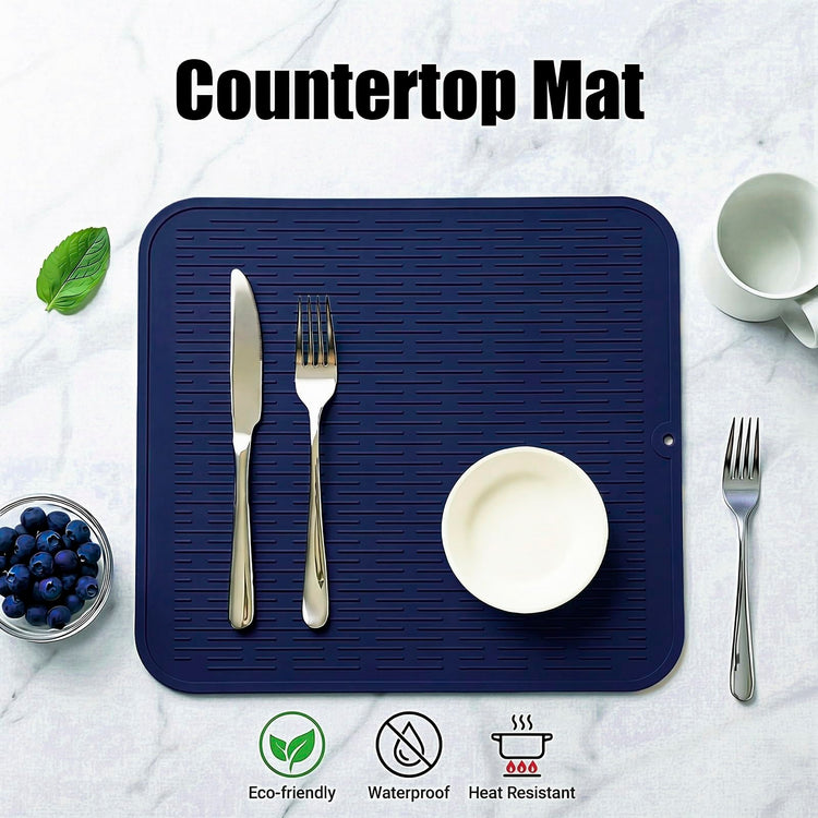 Silicone Dish Drying Mat for Multiple Usage