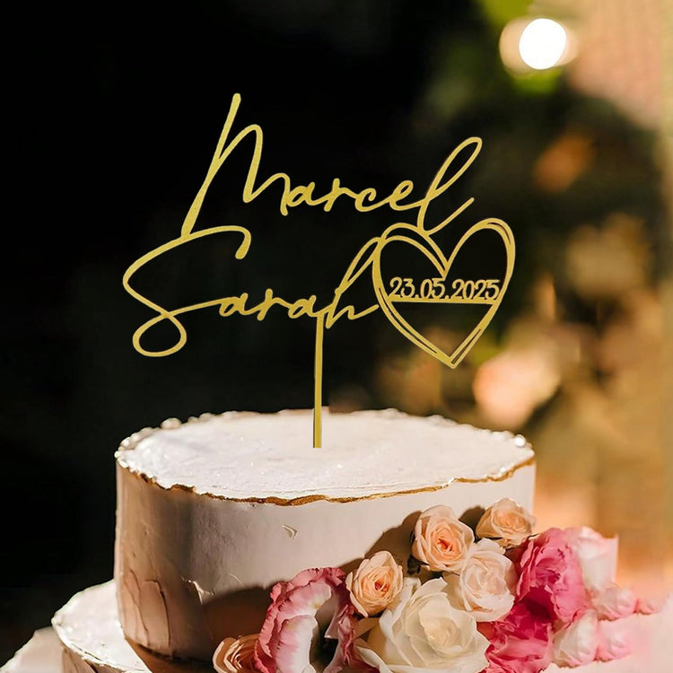 Personalized Wedding Cake Topper