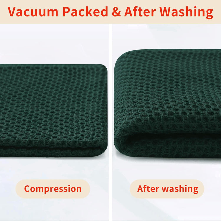 100% Cotton Waffle Weave Kitchen Dish Towels 6 (6 Count)