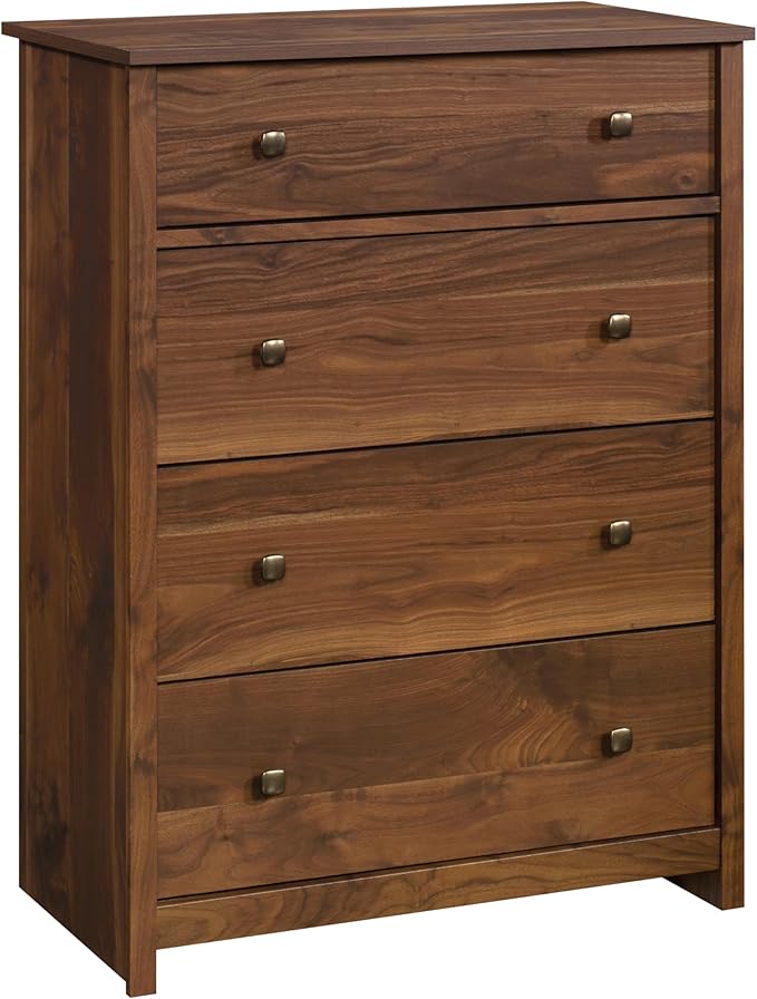 Sauder River Ranch 4-Drawer Dresser Chest, Grand Walnut Finish