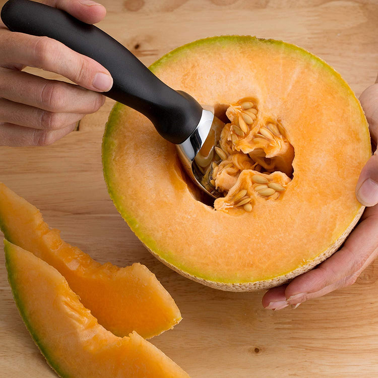 Stainless Steel Ice Cream Scoop with Soft Grip Handle