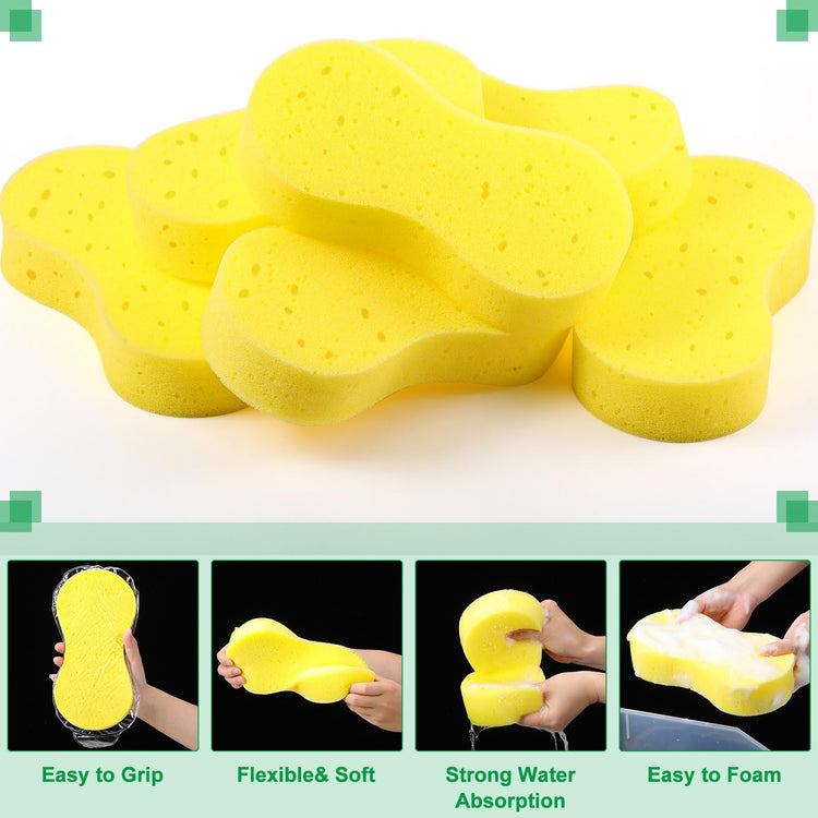 24 Pack Car Wash Sponges Large Sponges Bulk Big All (24 Count)