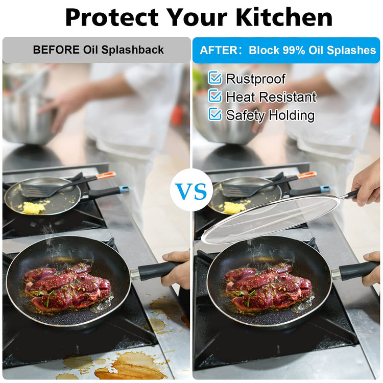 Splatter Screen for Frying Pan