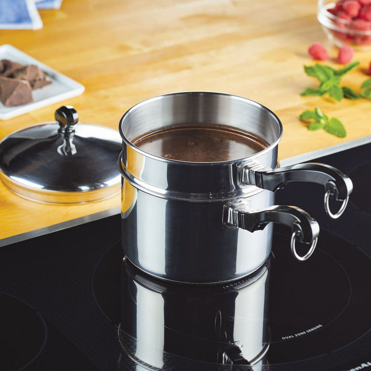 Classic Series Double Boiler and Saucepan with Lid