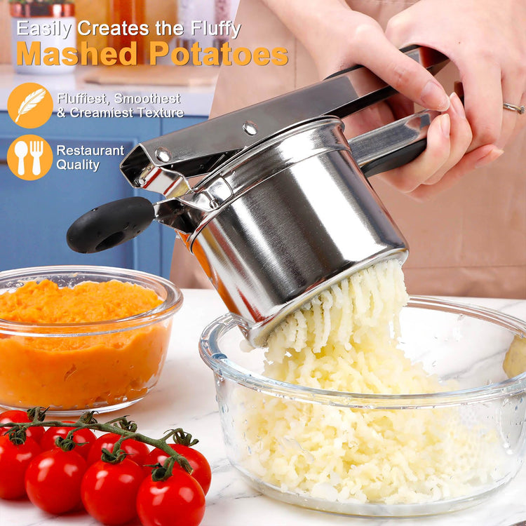 Potato Ricer Heavy Duty Stainless Steel Potato Masher and Ricer for Mashed Potatoes Tool