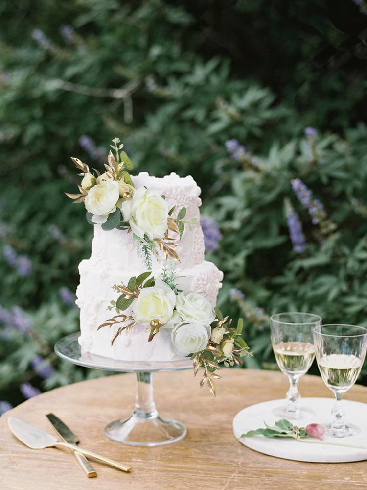 3Pcs Premade Cake Flowers (3 Count)