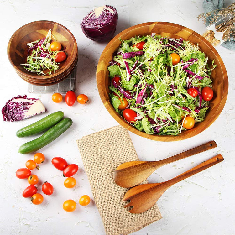 Salad Bowls Wooden Salad Bowls Set (3 Count)