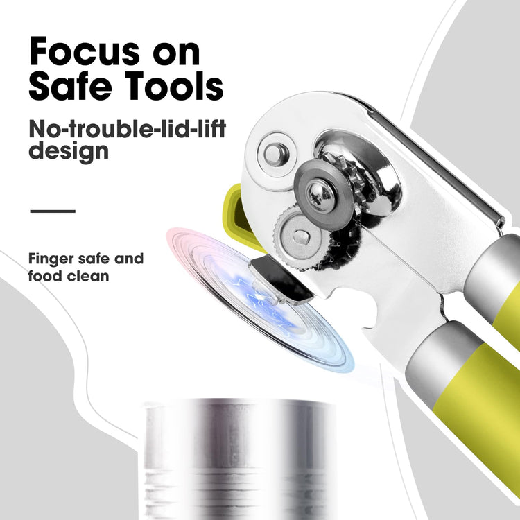 Heavy Duty Hand Can Opener Manual with Magnet