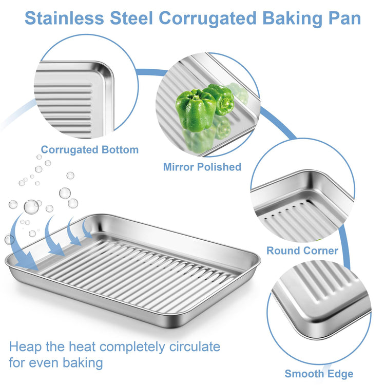 Toaster Oven Pan with Rack (20 Count)