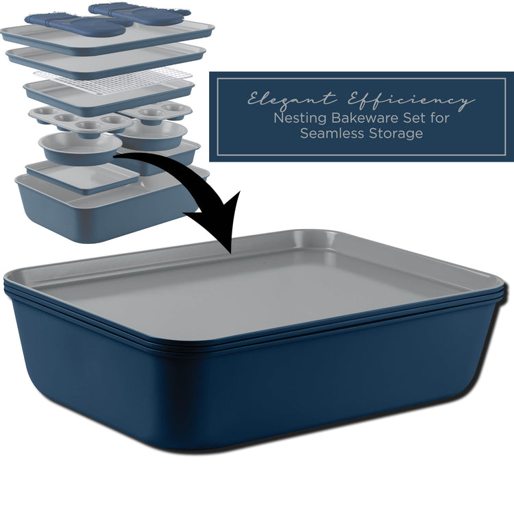 Nonstick Stackable Bakeware Set