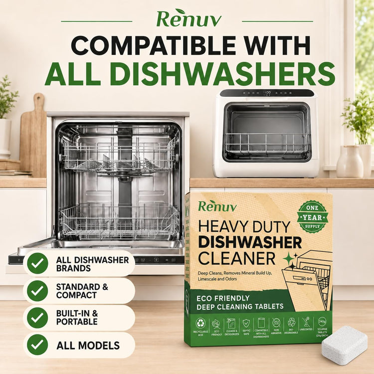Heavy Duty Dishwasher Cleaner & Deodorizer (12 Count)