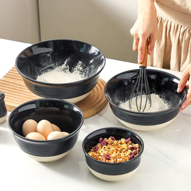 Nesting Ceramic Mixing Bowls Set of 4 (4 Count)