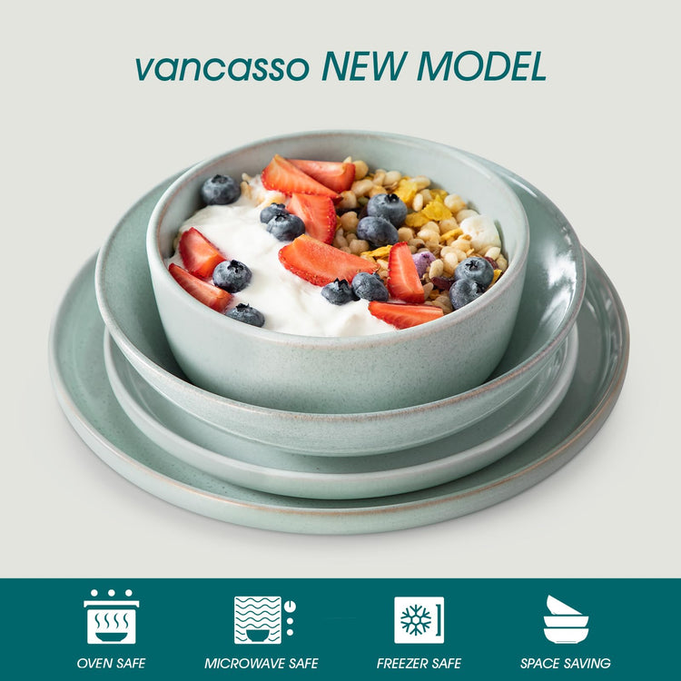 ANYA 24 Pieces Plates and Bowls Set
