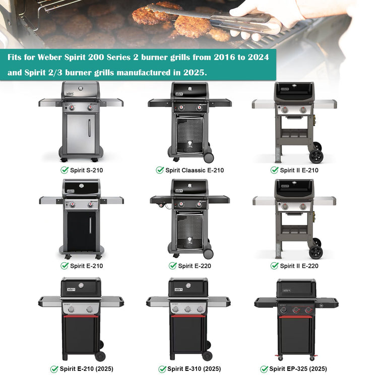 Full Size Griddle Inserts for Weber Spirit 200 Series