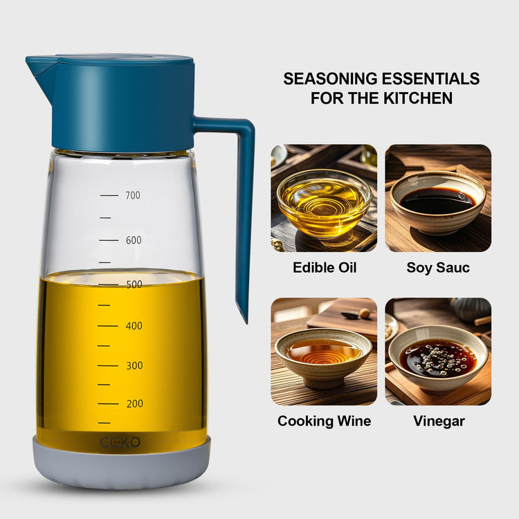 Olive Oil Dispenser Bottle for Kitchen with Leakproof and Dust Cover
