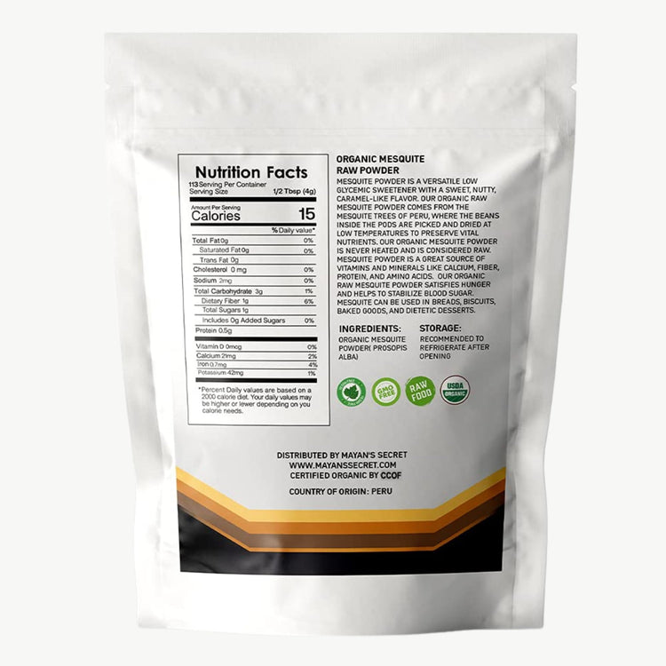 Mesquite Powder USDA Certified Non GMO (16 Ounce)