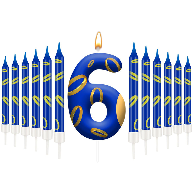 13PCS Birthday Cake Candles Set (13 Count)