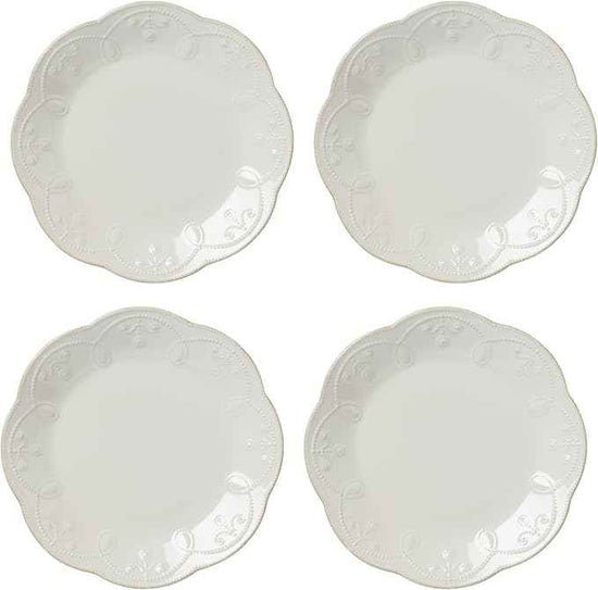 Lenox 890951 French Perle 12-Piece Plate & Bowl Dinnerware Set White