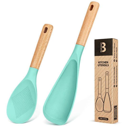 Cooking Spoon and Rice Scooper for Nonstick Cookware