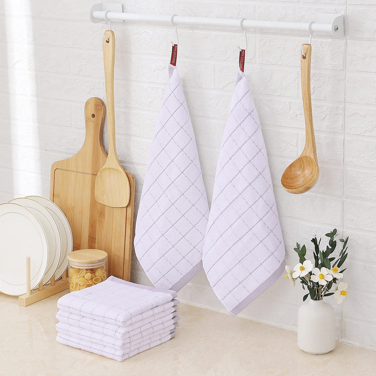 100% Cotton Terry Kitchen Dish Cloths (8 Count)