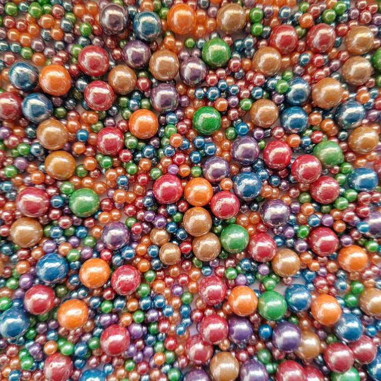 Edible Deep Colorful Sugar Pearls Candy Sprinkles 120G (4.23 Ounce)