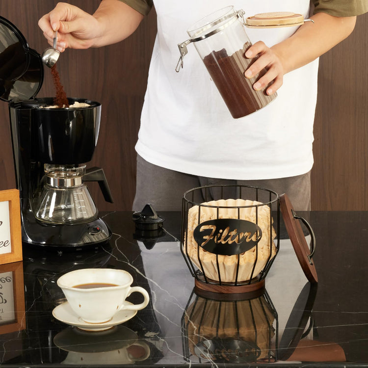 Coffee Filter Holder with Lid
