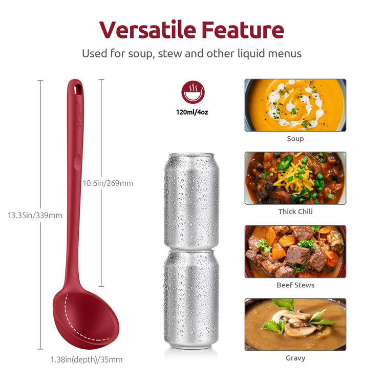 13 inch Silicone Soup Ladle