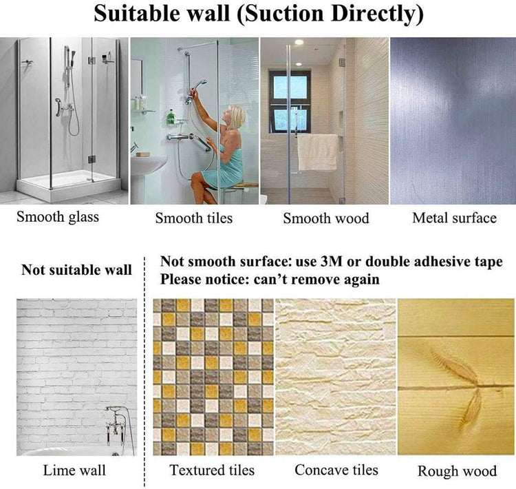 16 Inch Suction Cup Towel Bar