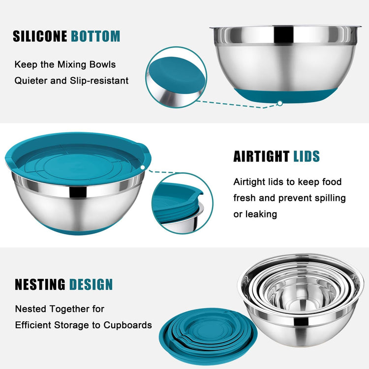 Mixing Bowls with Lid Set