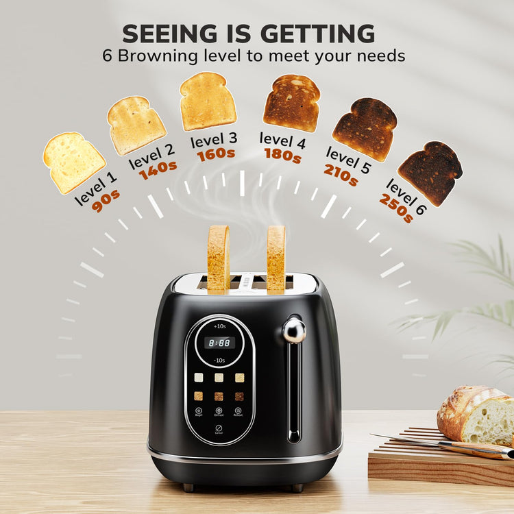 Smart Touch Screen Toaster 2 Slice