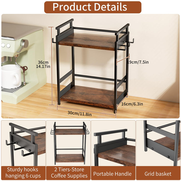 Coffee Bar Organizer for Home Office