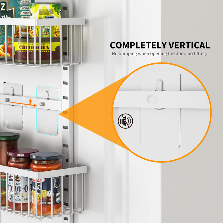 White Over The Door Pantry Organizer