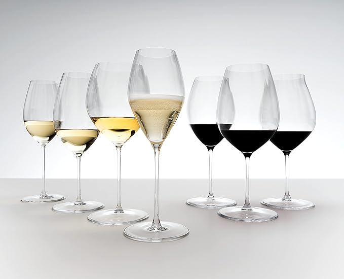 Riedel Performance Champagne Glasses, Crystal, Set of 2, Optic Impact Bowls for Sparkling Wine 6884/28