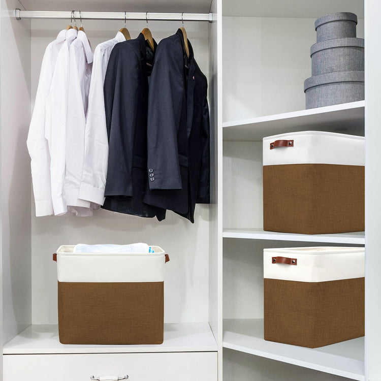 Large Fabric Storage Baskets (3 Count)