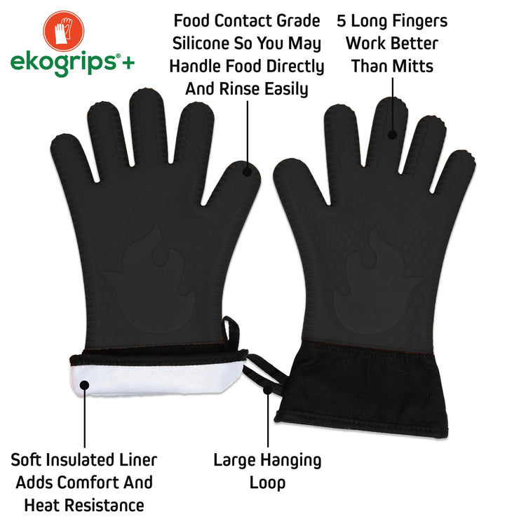 Ekogrips+ Premium Silicone Oven Mitts (2 Count)