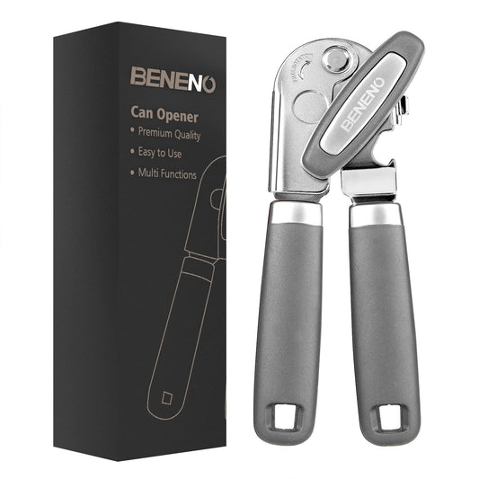 Heavy Duty Hand Can Opener Manual with Magnet Lid Remover