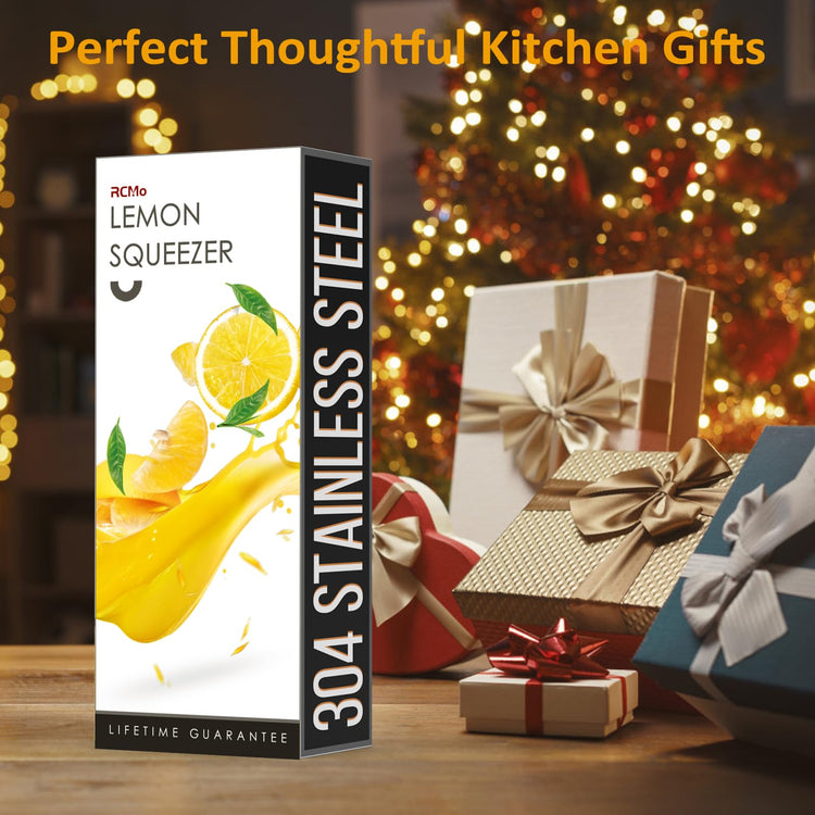 Lemon Squeezer 304 Stainless Steel Large Metal Manual Citrus Juicer