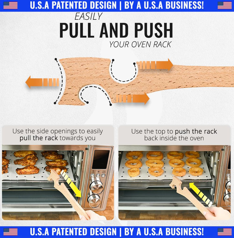 Wooden Oven Rack Puller Stick