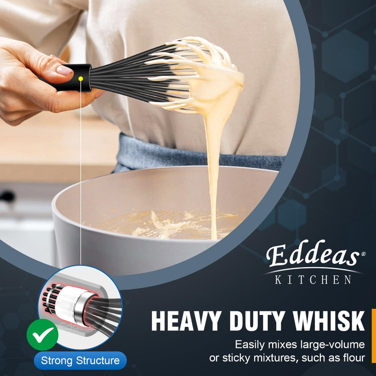 Whisks For Cooking Up To 500°F Silicone Whisk tool Non (3 Count)