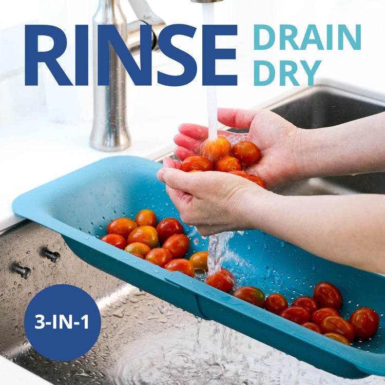 Over the Sink Colander Strainer Basket