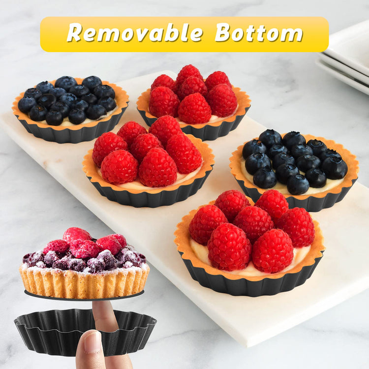 16 Pcs Mini Tart Pans for Baking