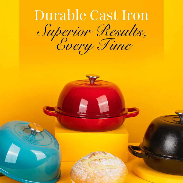 Enamelled Cast Iron Dutch Oven Pot