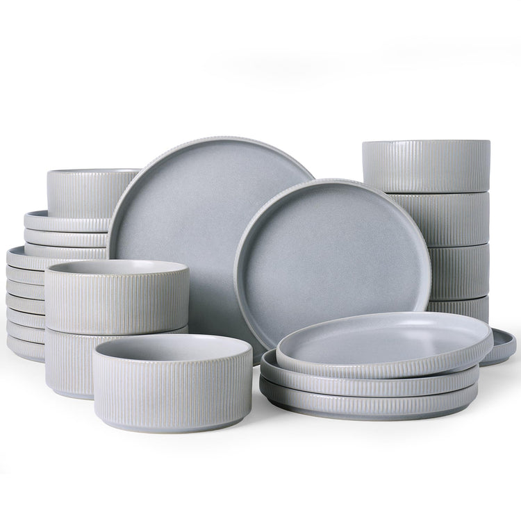 Star Stoneware Dinnerware Sets for 8 (24 Count)