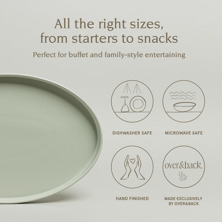 Over&Back Stackable Stoneware Serving Platter